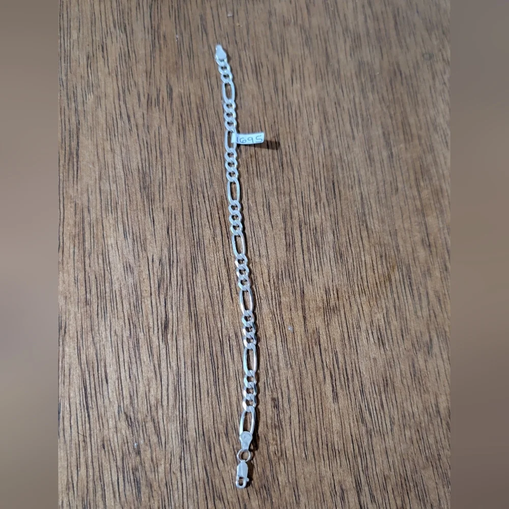 Men's Silver Italy Chain Bracelet Real Silver